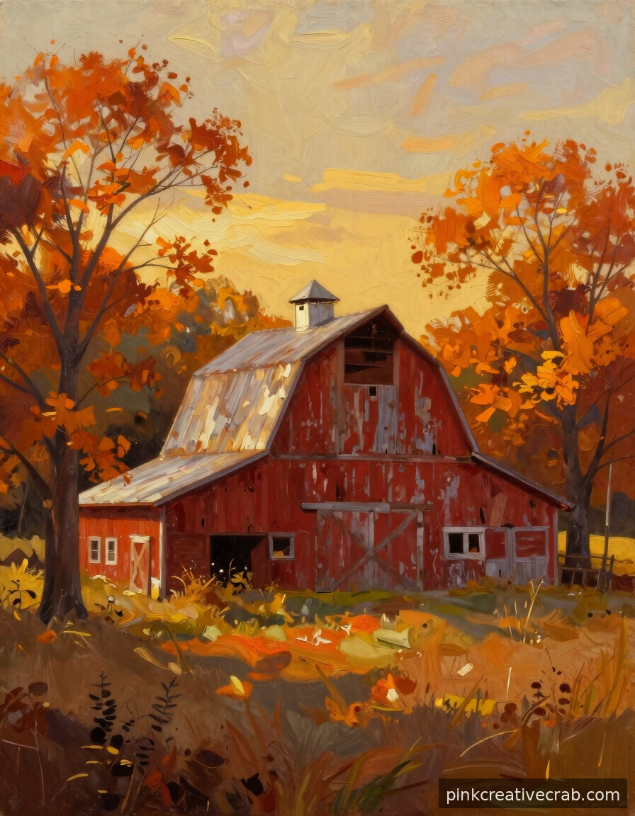The Cozy Autumn Barn at Dusk Every Beginner Painter Needs to Try Once