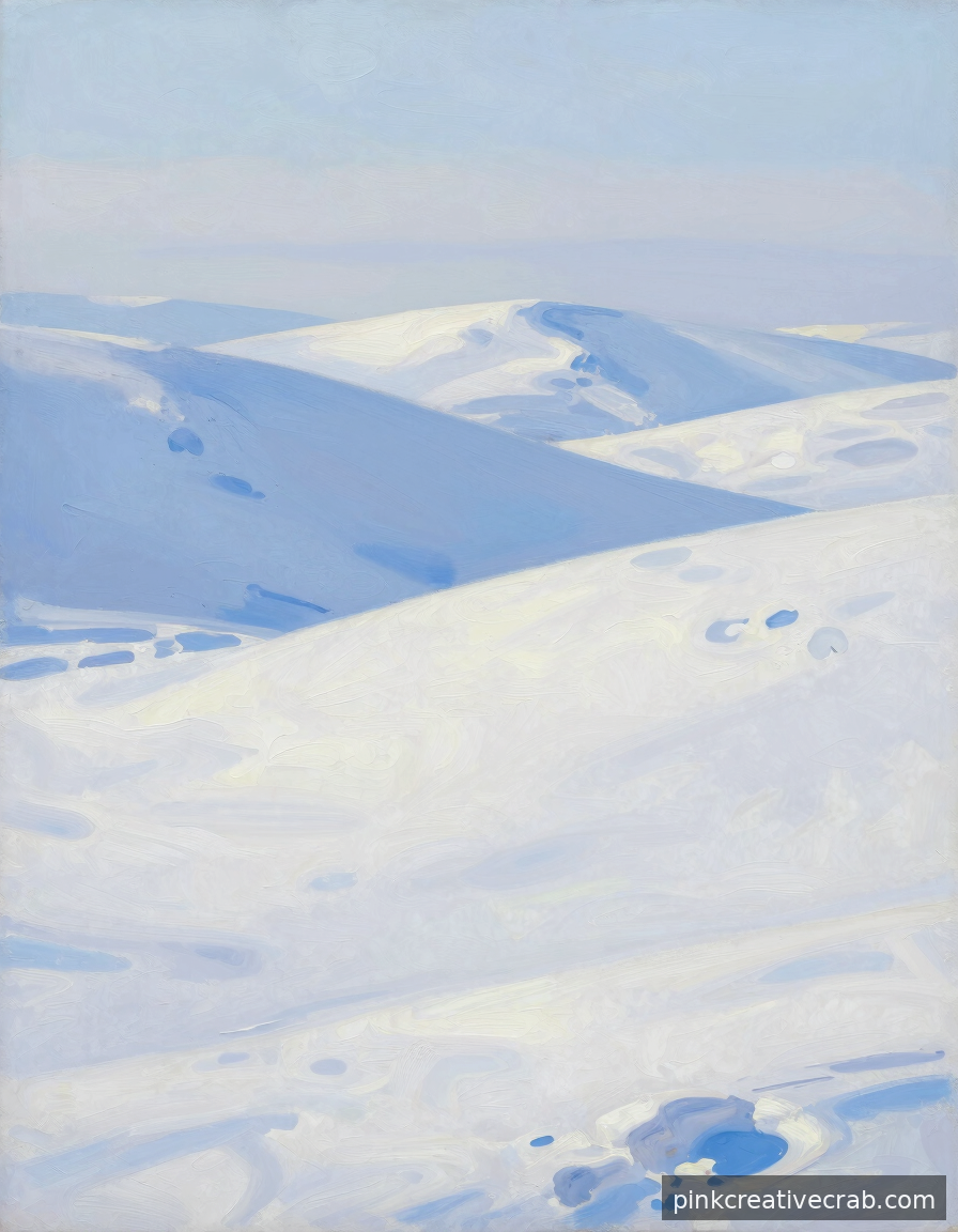 5 Brushstrokes and Suddenly You Have a Breathtaking Snowy Hillside