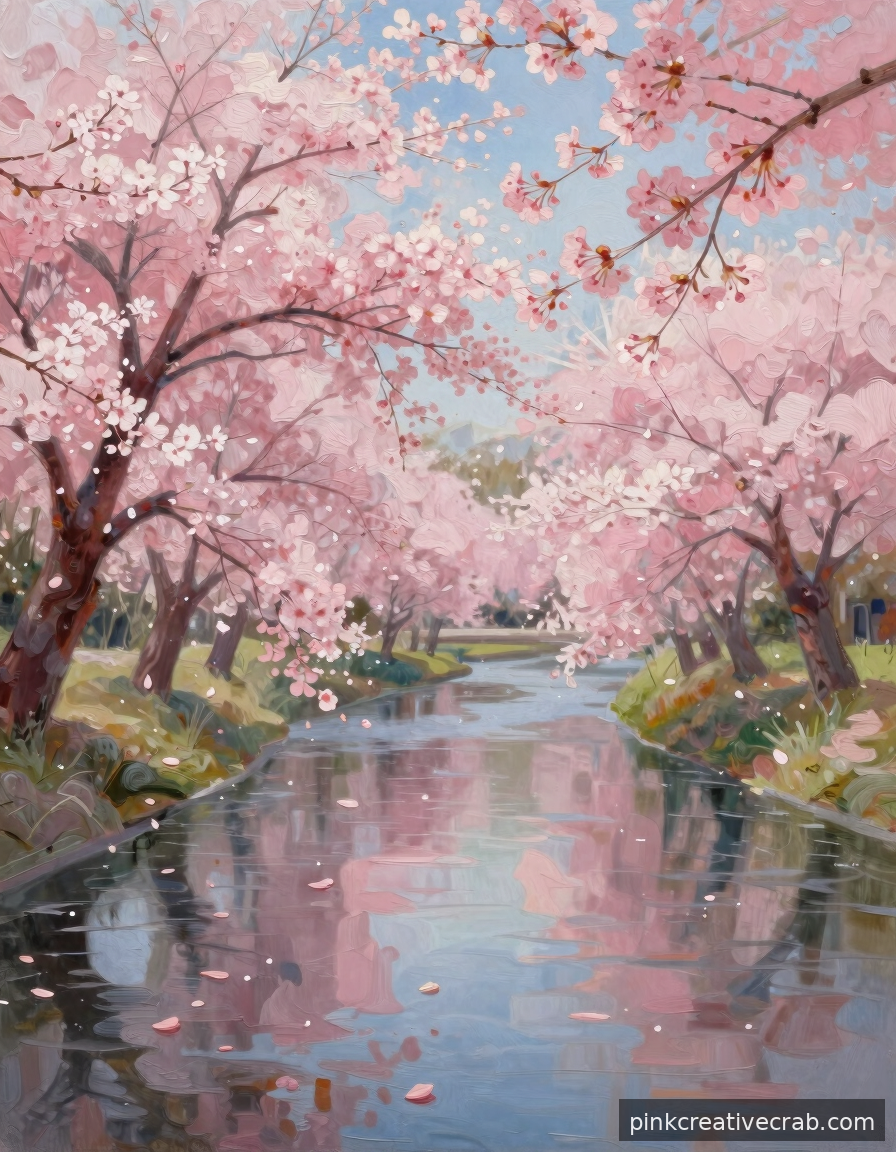 Cherry Blossom Trees Along a River — Effortlessly Romantic and Totally Doable