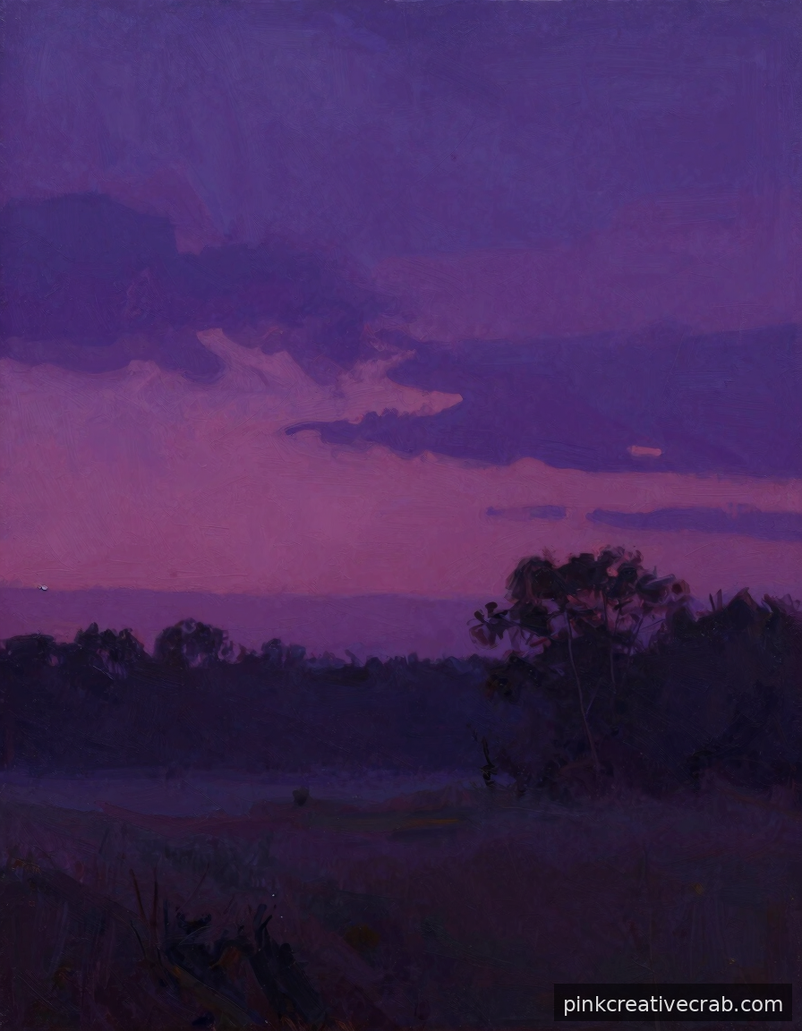 That Moody Purple Twilight Sky Landscape You Keep Saving on Pinterest