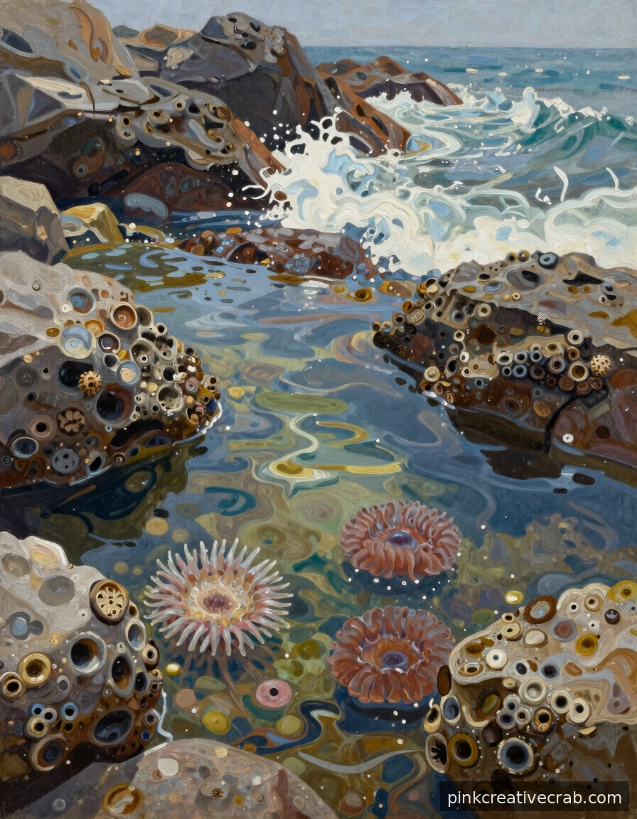 Rocky Coastal Tide Pools That Teach You Texture in the Most Fun Way