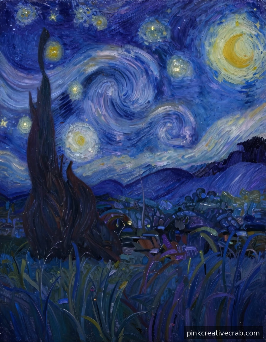 Starry Night Meadow Scene That Feels Magical From the Very First Stroke