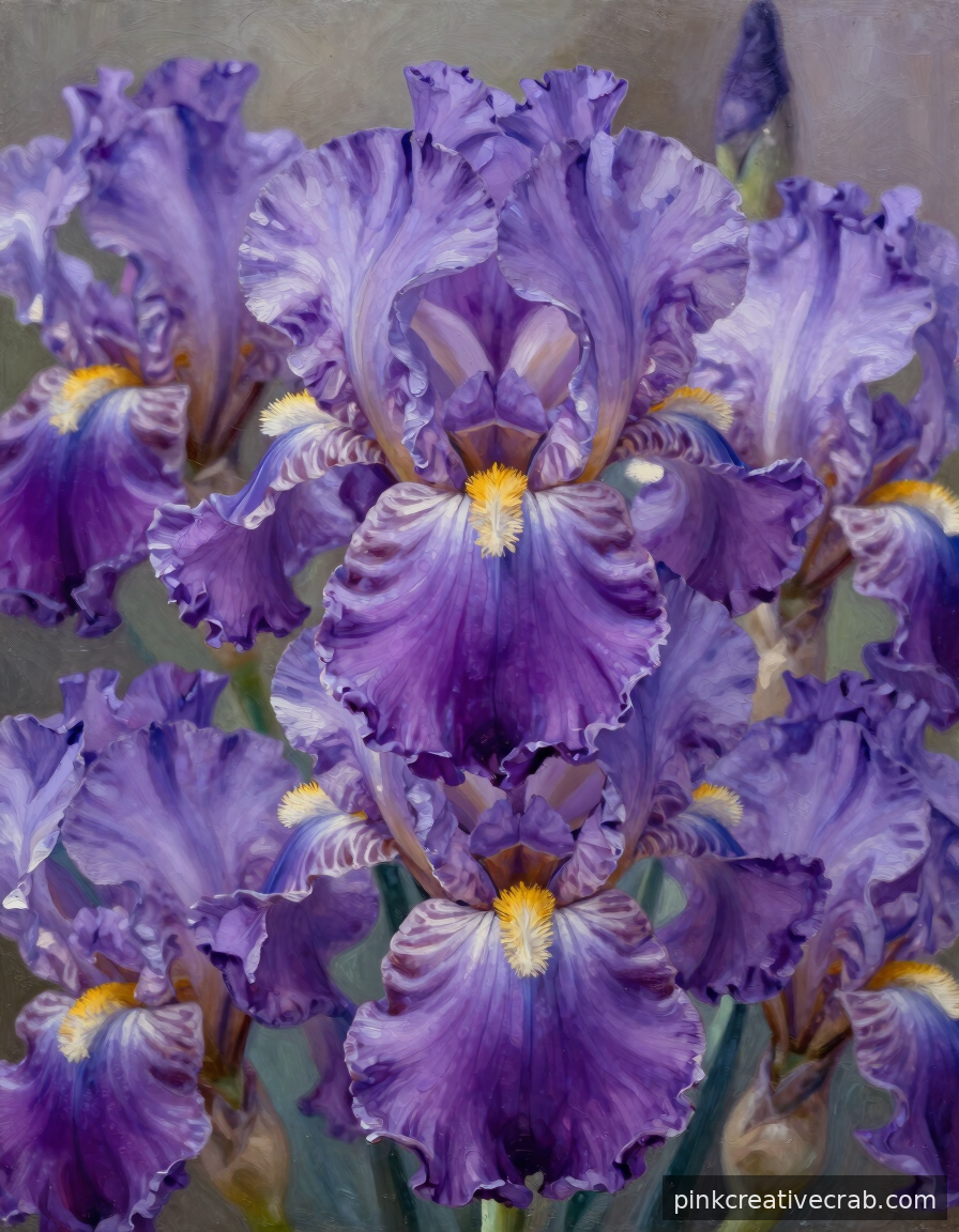 Silky Iris Blooms That Prove Oil Paint Is Your New Best Friend