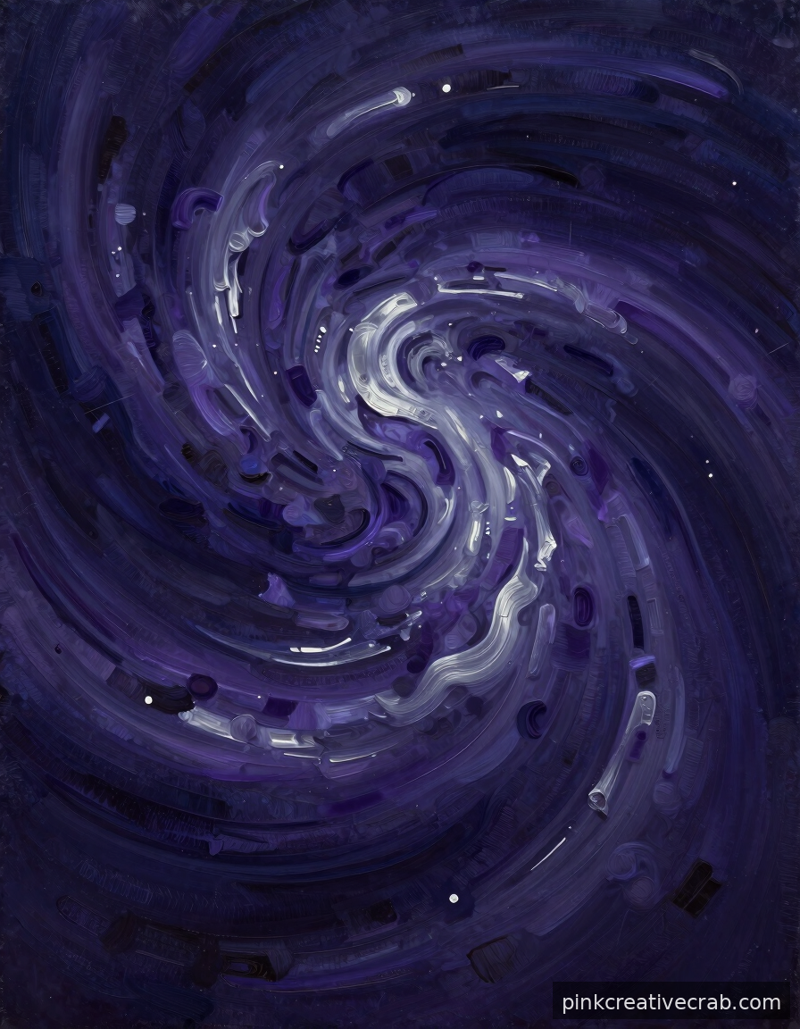 A Stunning Midnight Sky Abstract That Comes Together With Just Five Strokes