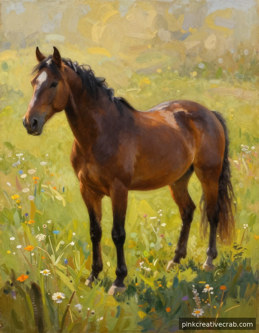 The Dreamy Meadow Horse That Belongs Framed Above Your Fireplace