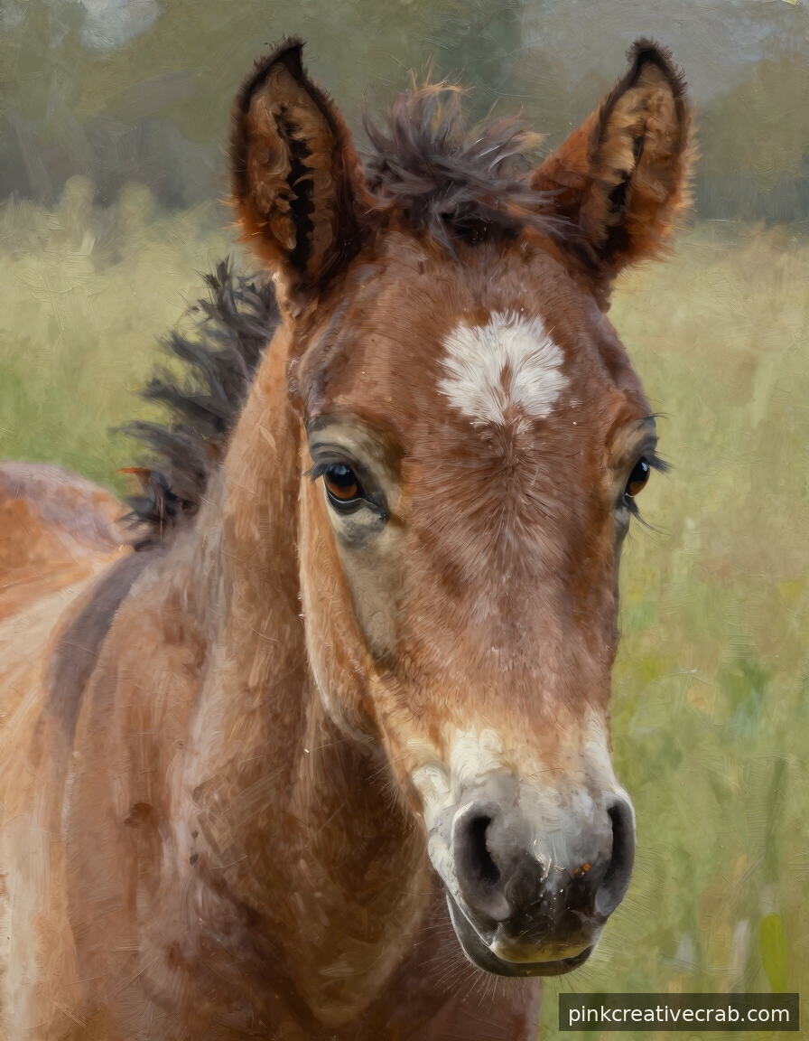 Irresistible Foal Portrait That Will Have Everyone Asking Who Painted That