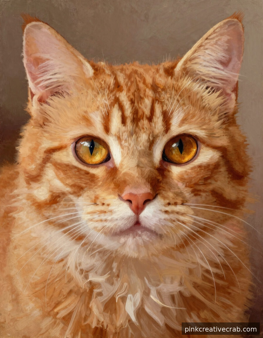 Nobody Will Believe You Painted This Gorgeous Ginger Cat Yourself