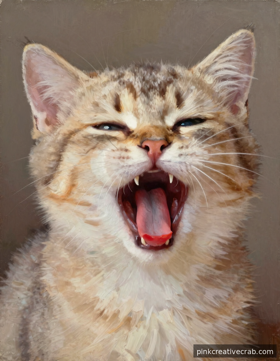 Paint a Kitten Yawning and Watch Every Single Person Fall in Love With It