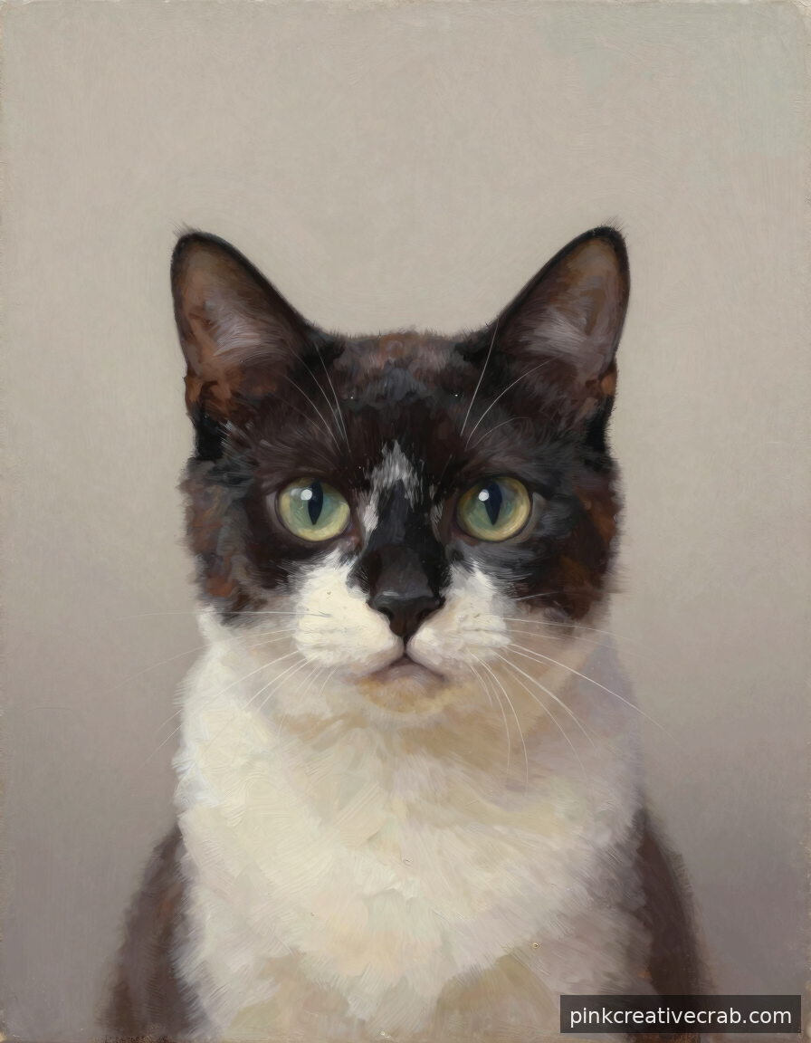 Forget Complicated Backgrounds — This Minimalist Cat Portrait Is Breathtakingly Effective