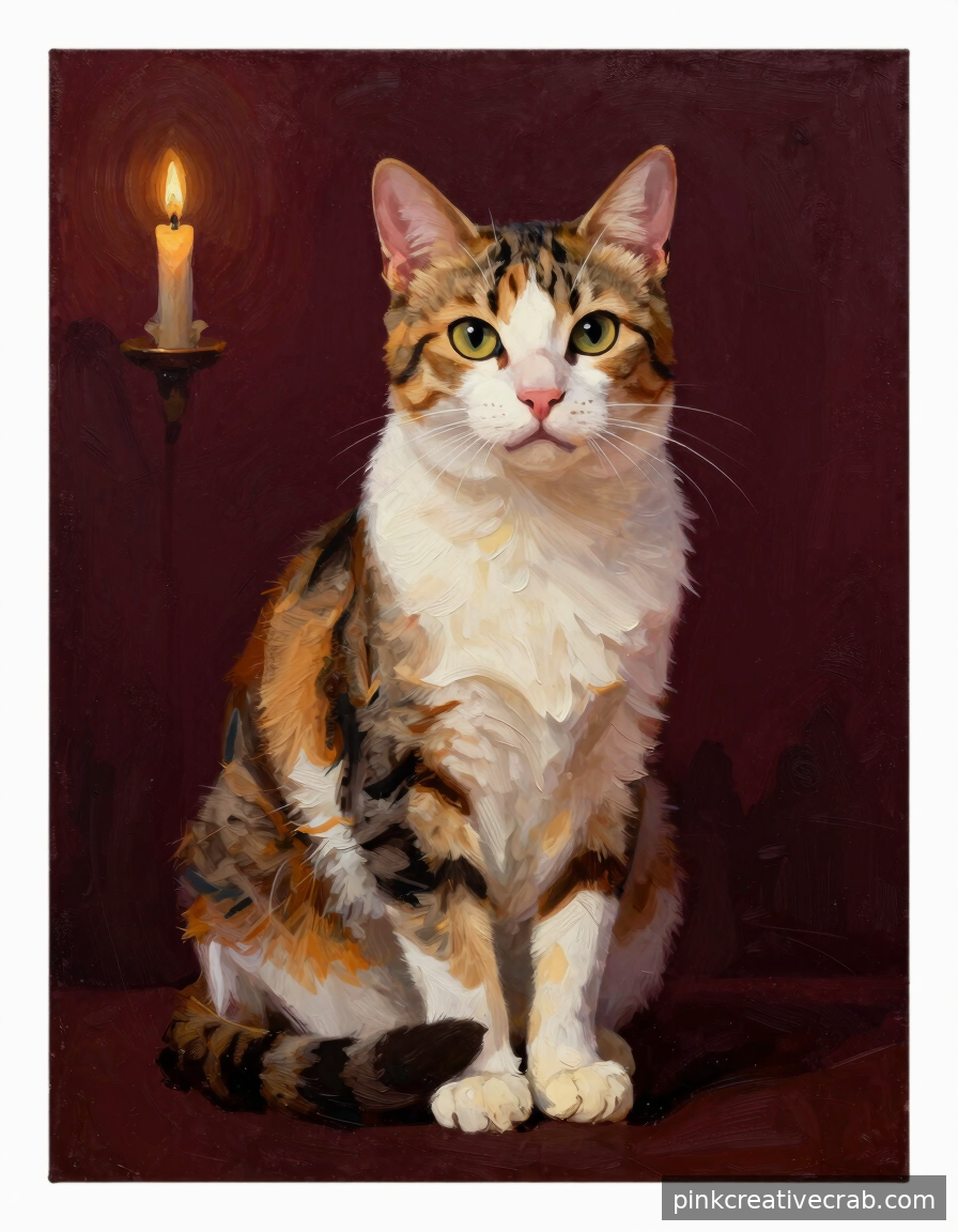 This Vintage-Style Cat Portrait Will Make Your Living Room Look Like an Art Gallery