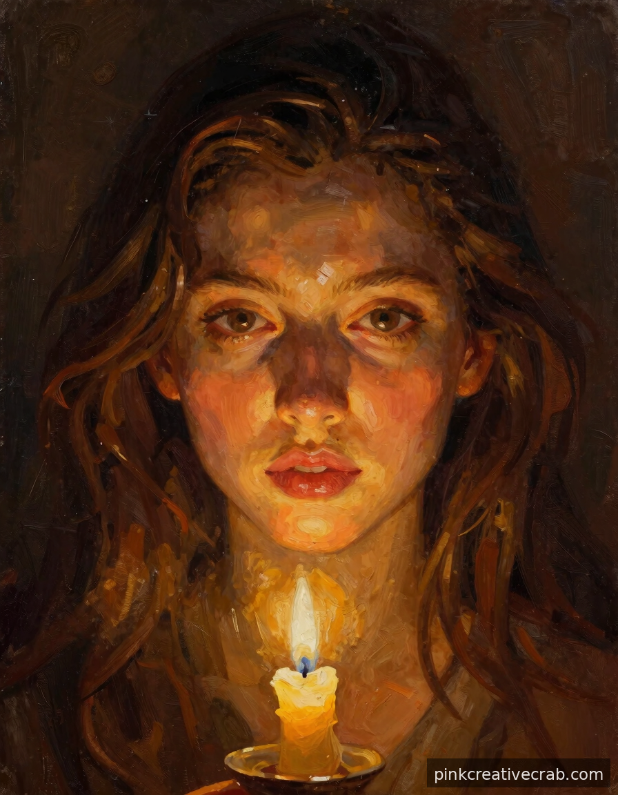 Soft Candlelight Woman That Makes Your First Portrait Feel Effortless