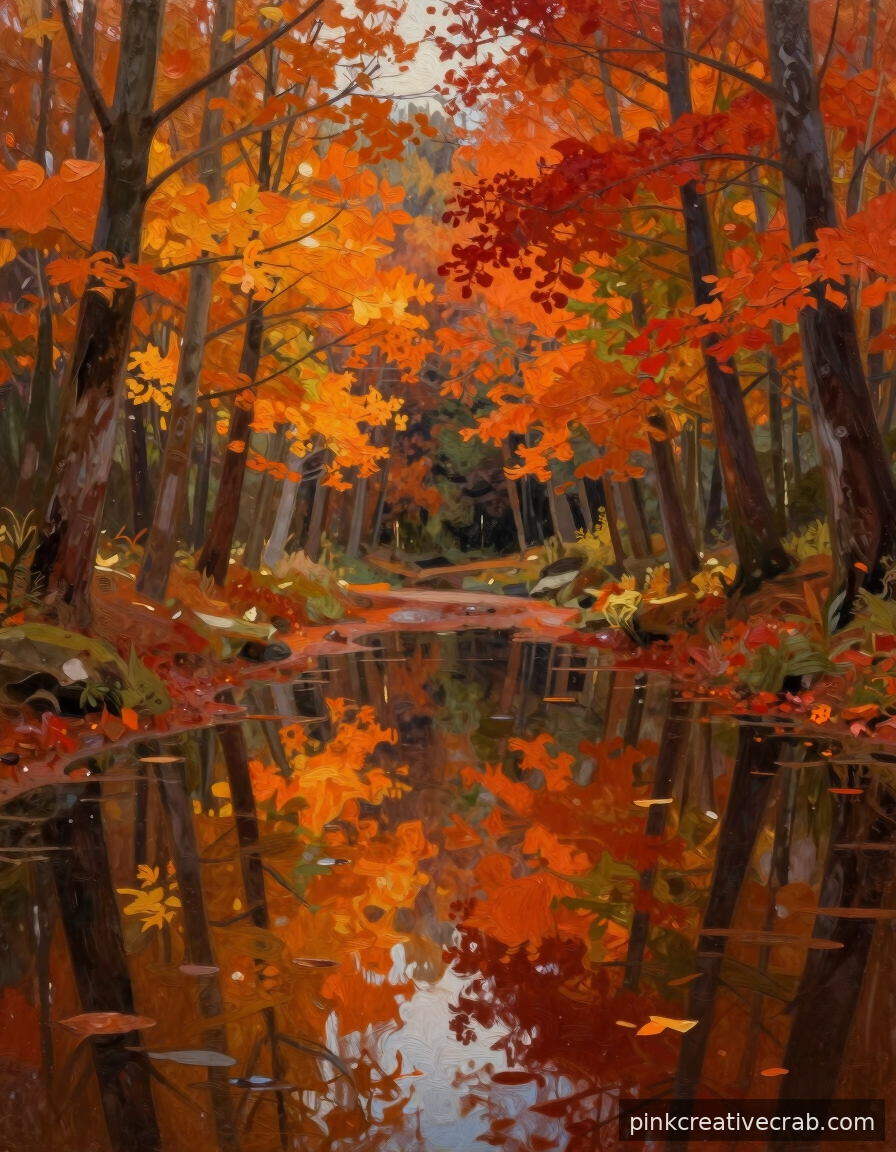 You Have Never Seen a Puddle Reflection Look This Breathtaking in Autumn Colors