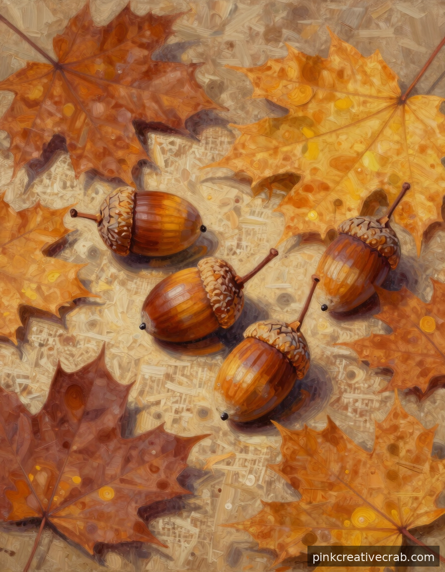 Irresistible Acorn and Leaf Still Life That Takes Under Two Hours