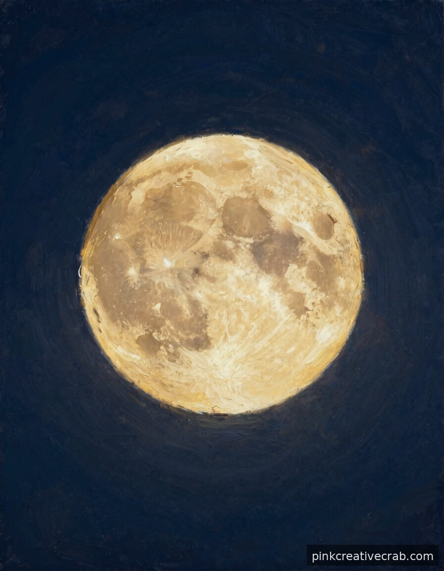 5 Brushstrokes Is All It Takes to Paint This Stunning Harvest Moon