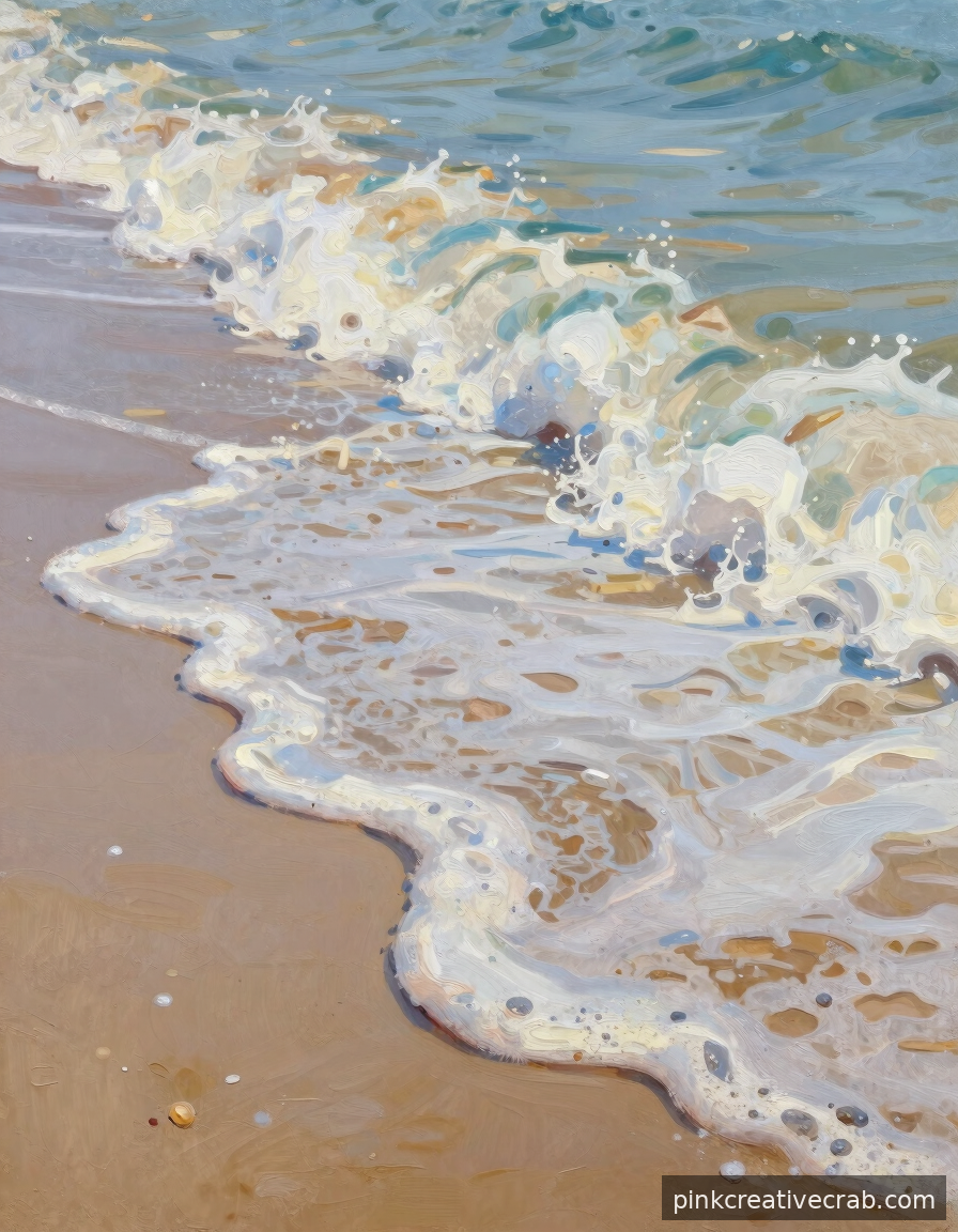Soft Seafoam Waves So Gorgeous You Will Want to Paint Them Twice