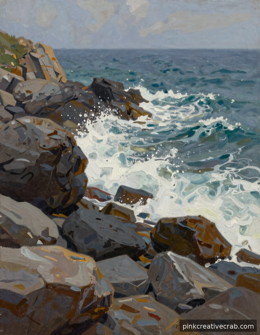 That Effortless Rocky Coastline You Have Been Scrolling Past — Paint It
