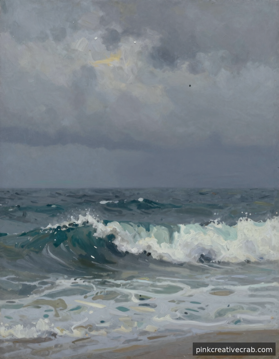 Moody Overcast Waves That Make Every Room Feel Like a Coastal Retreat