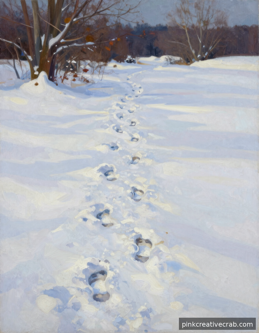 Footprints in Snow — Tiny Detail, Stunning Impact Every Single Time