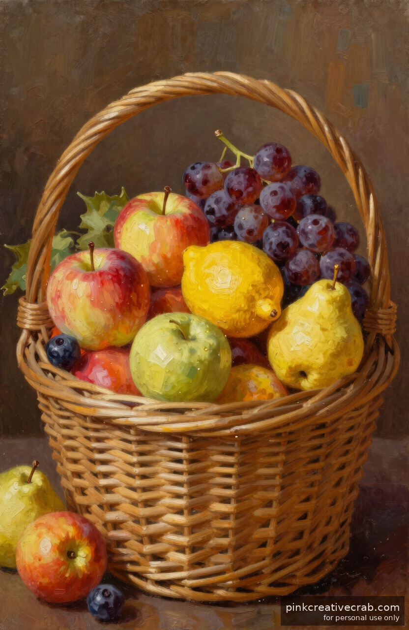 The Overflowing Fruit Basket Painting That Belongs Above Every Dining Table
