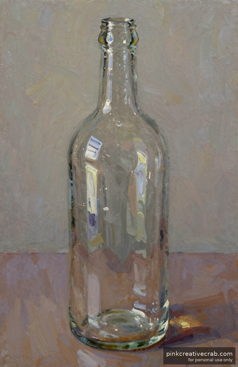 Your First Glass Bottle in Oil Paint Will Genuinely Surprise You