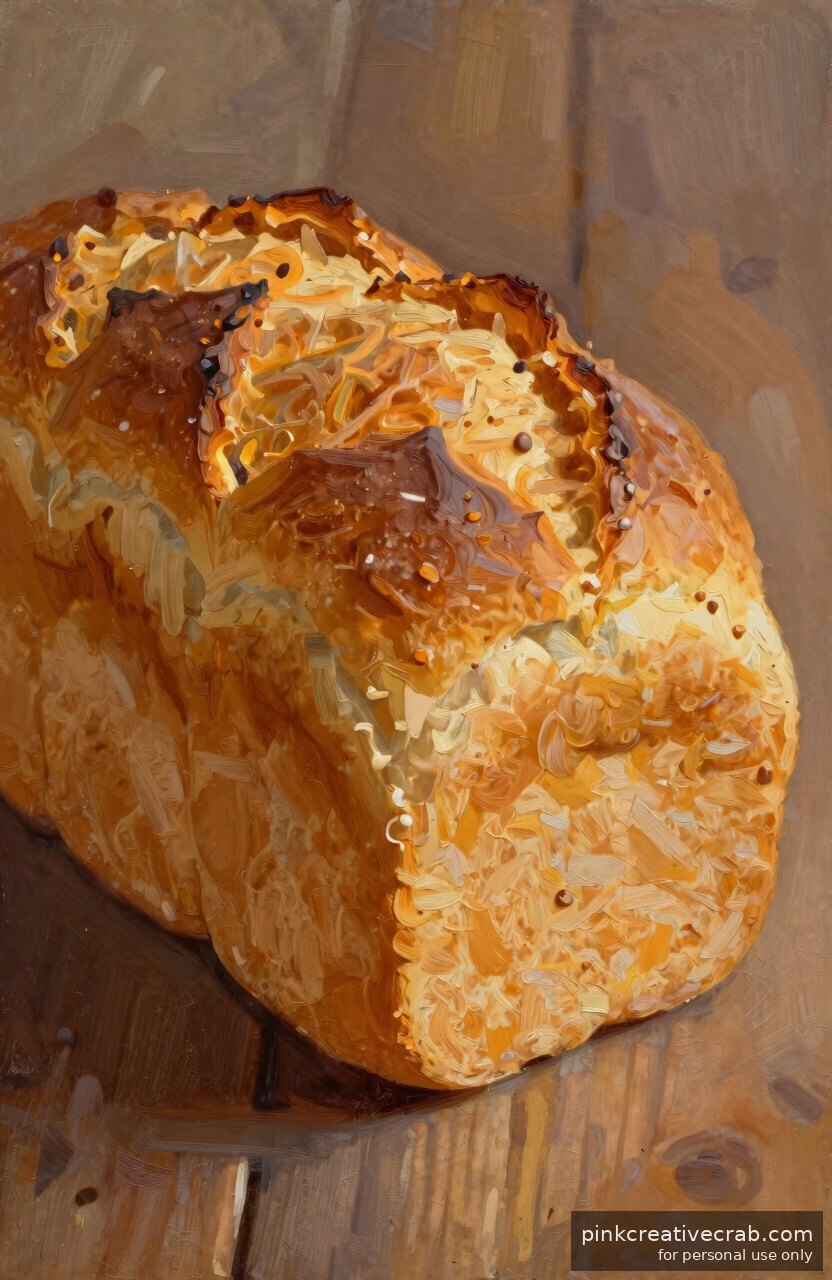 Cozy Bread Loaf Still Life So Warm You Will Want to Paint It Twice