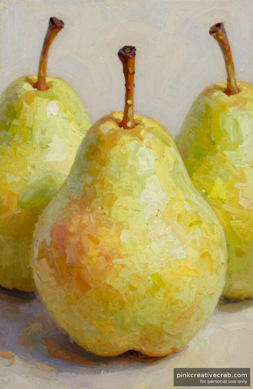 Everyone Will Think You Spent Weeks on This Simple Pear Painting