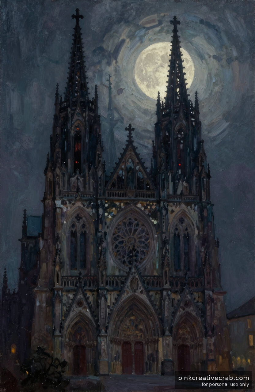 This Moonlit Gothic Cathedral Is Almost Too Dramatic to Be This Easy