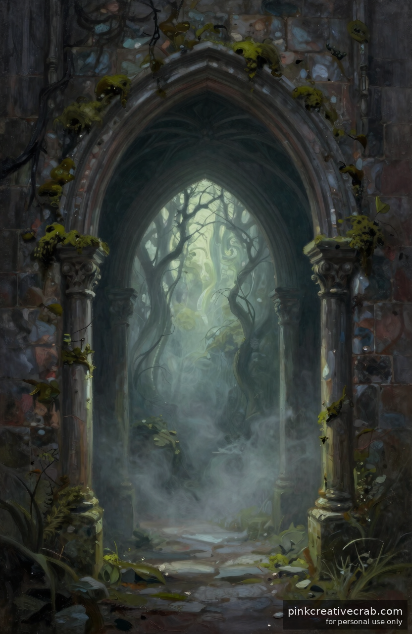 Nobody Will Believe You Painted This Haunted Gothic Archway as a Beginner