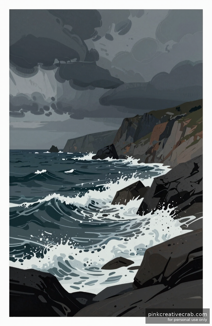 Everyone Will Think You Bought This Moody Stormy Coastline