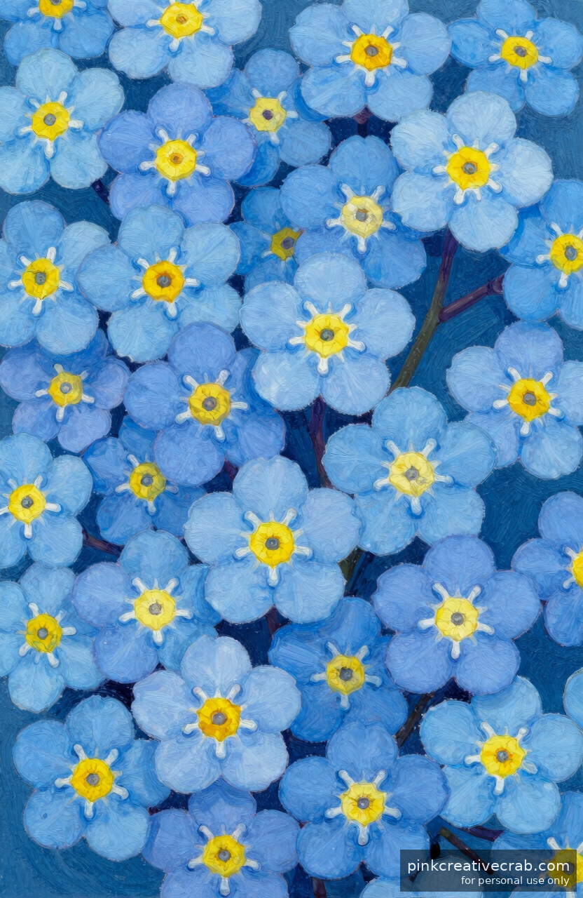 Magical Forget-Me-Nots That Come Together in Under 30 Minutes