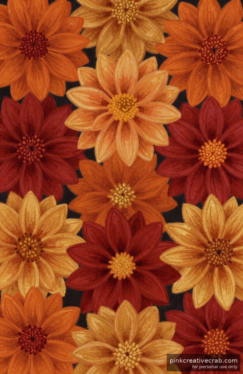 Cozy Autumn Dahlias With Colors So Warm They Feel Like a Hug