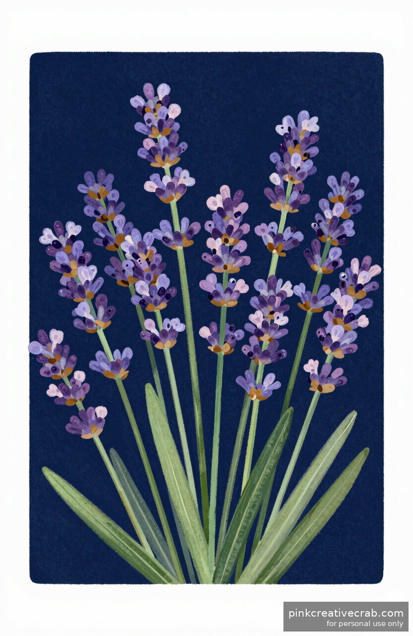 Dreamy Lavender Stems That Look Gorgeous on Any Dark Background