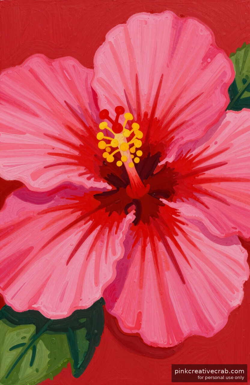 You Have Never Seen a Hibiscus Look This Vibrant and Bold Before
