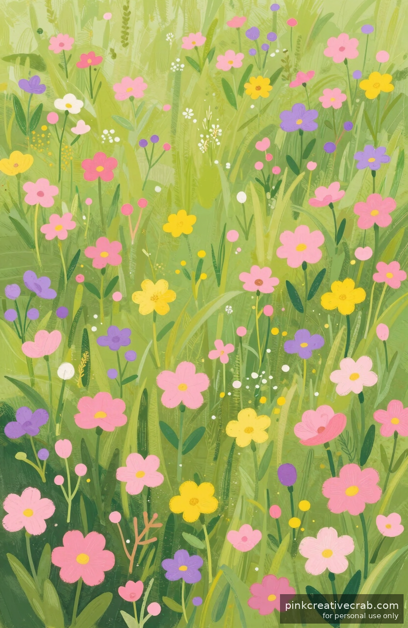 3 Beginner Gouache Landscape Tricks Hidden Inside a Simple Wildflower Meadow