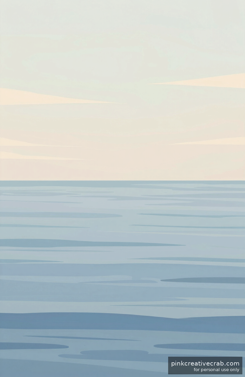 Why Painting a Calm Flat Sea Is the Most Satisfying Thing You Will Do Today