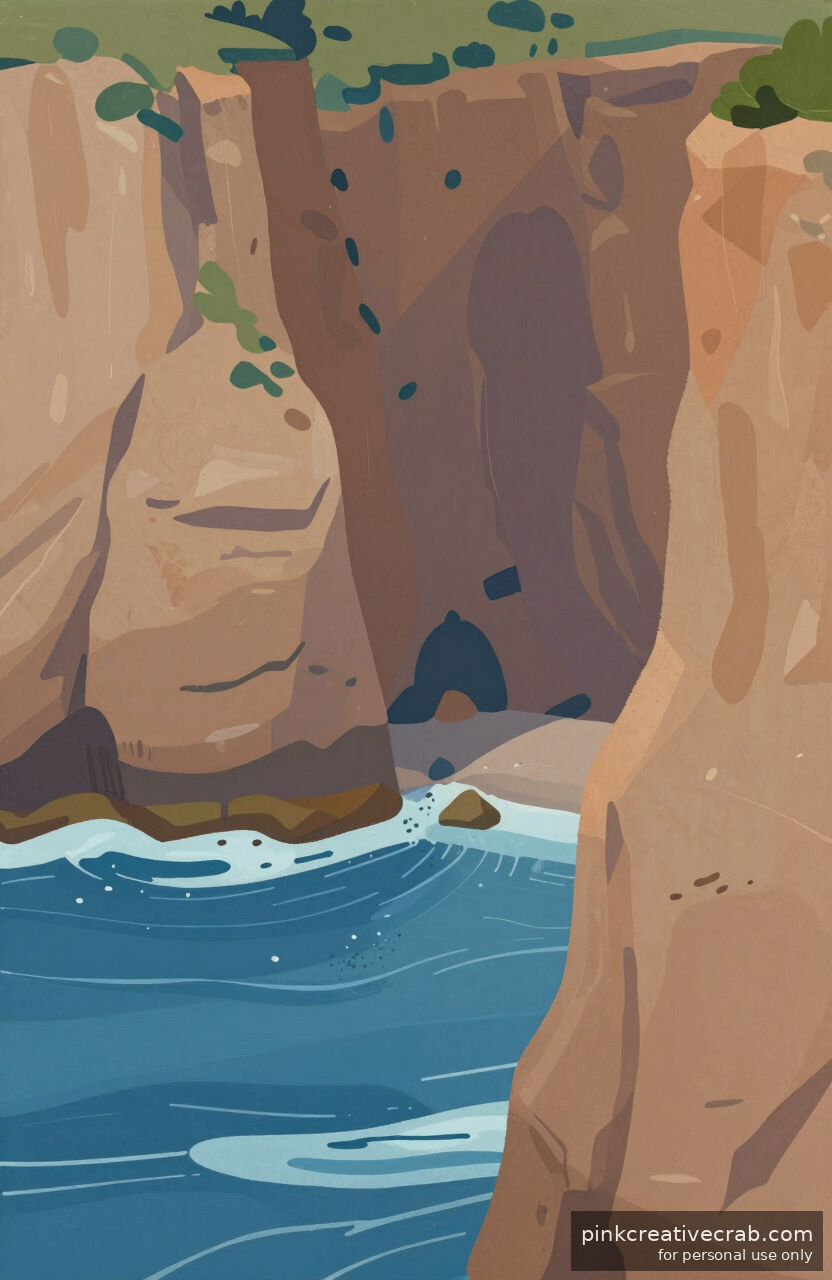 Tiny Coastal Cliffs That Make the Biggest Impression on a Small Canvas