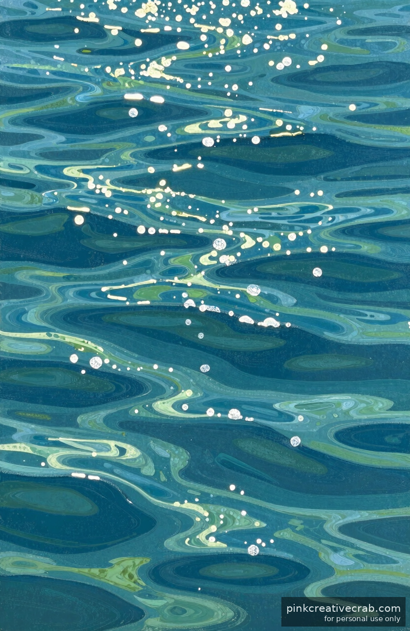 Nobody Will Believe You Painted These Sparkling Ocean Ripples Yourself