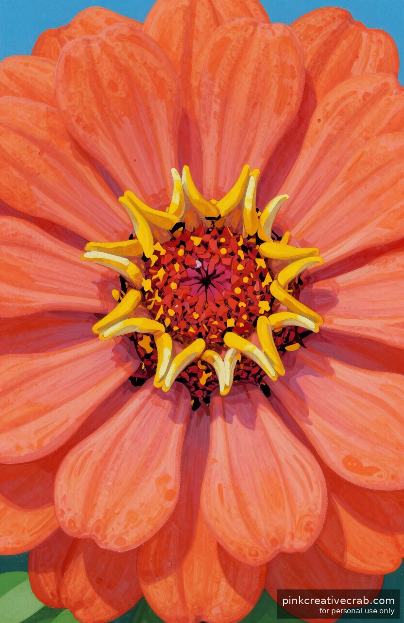 The One Zinnia Painting Technique Beginners Absolutely Cannot Mess Up