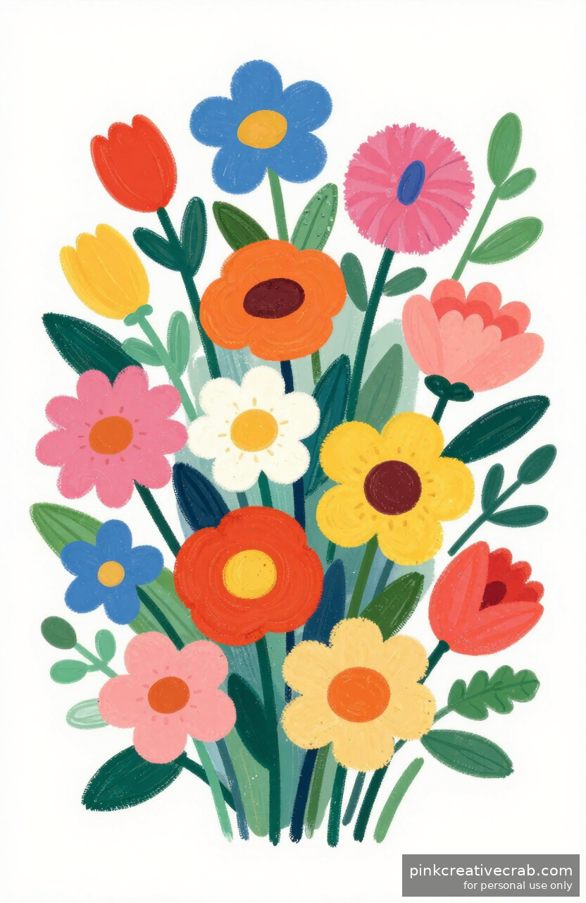 Why This Loose Bouquet of Mixed Blooms Is the Best Gouache Project to Start Today