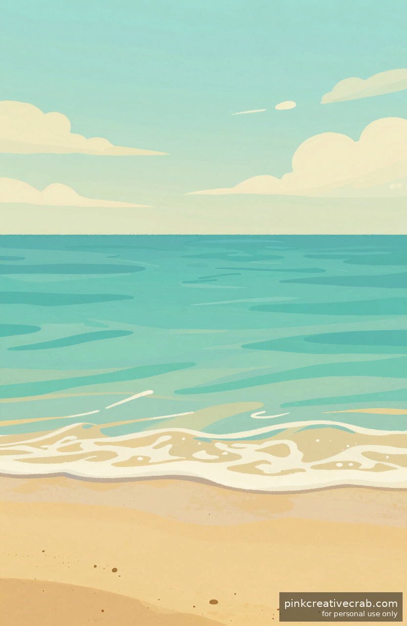 This Dreamy Tropical Shoreline Takes Less Than an Hour to Paint