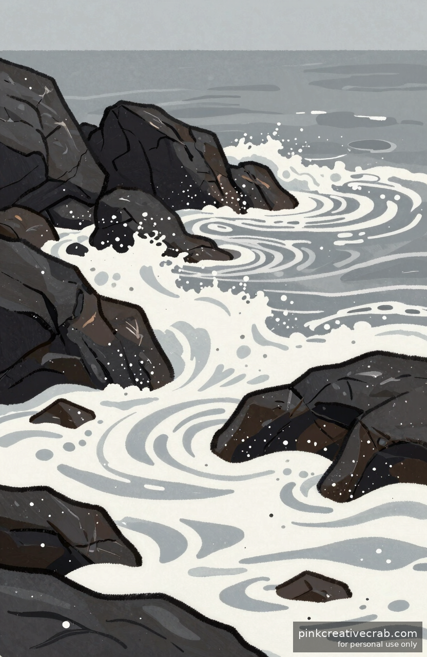 Effortless Rocky Coastline Painting That Feels Magical from the Very First Stroke