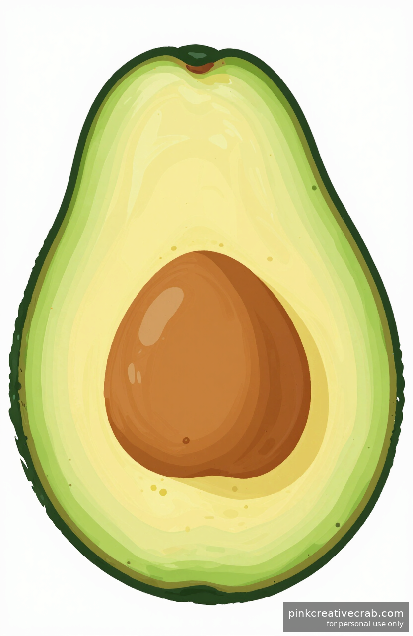 Your First Gouache Painting Ideas for Beginners Start With This Avocado