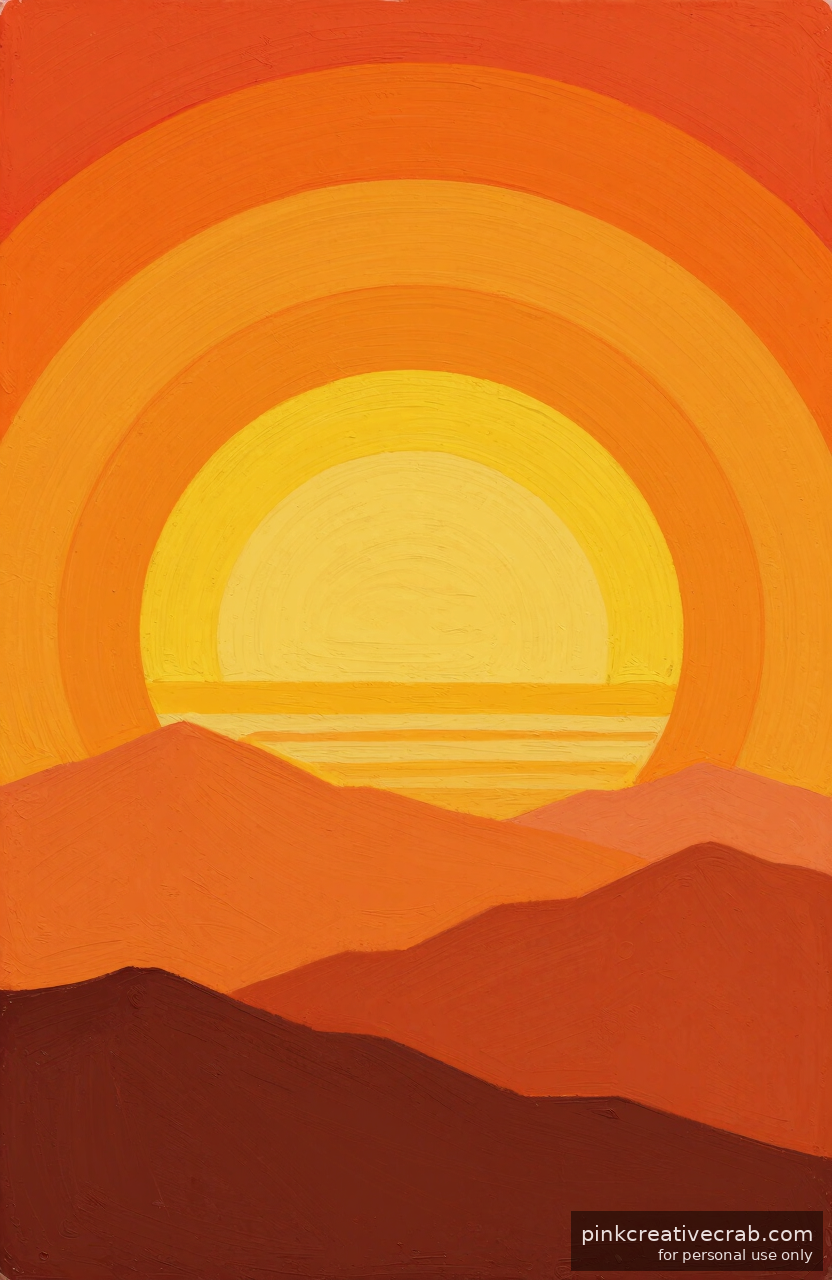 Painting a Retro Sunrise Is the Gouache Beginner Glow-Up You Deserve