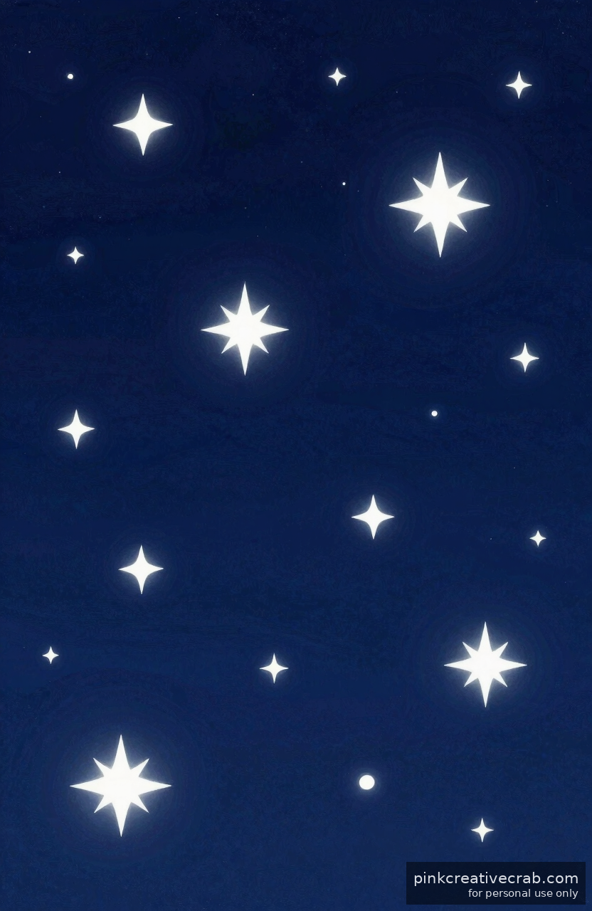 3 Brushstrokes Are All It Takes for This Stunning Starry Sky