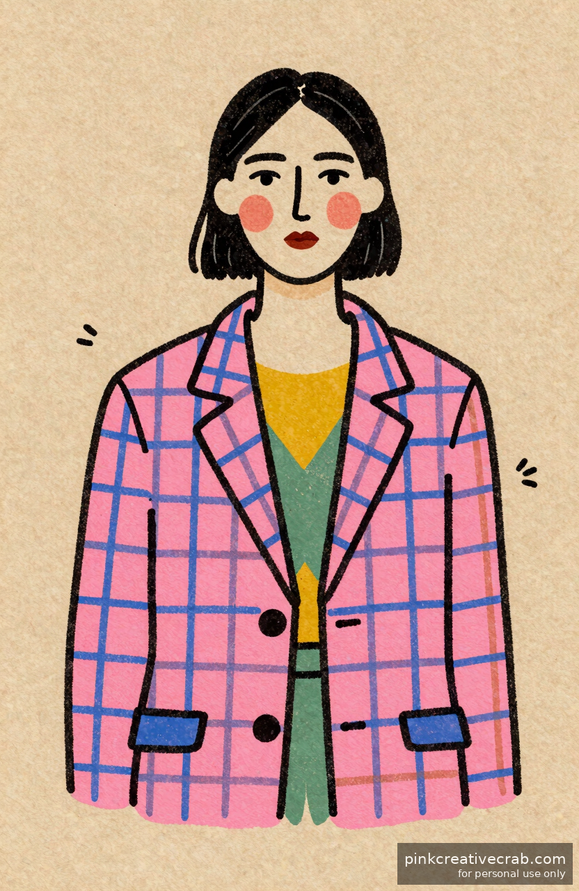 The Gingham Blazer Portrait So Charming It Will Stop Your Scrolling Cold