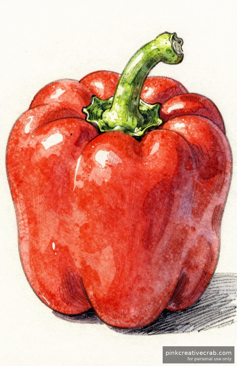 Why a Bell Pepper Sketch Is the Most Satisfying Thing You Will Paint Today