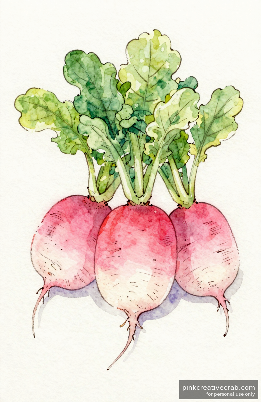Meet the Watercolor Radish of Your Cottagecore Dreams