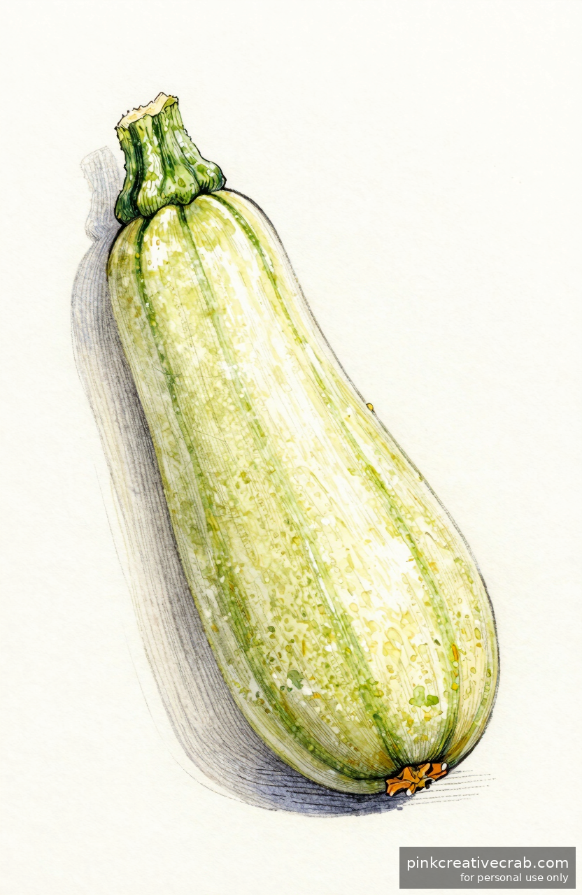 How a Few Simple Strokes Turn a Zucchini Into Stunning Wall Art