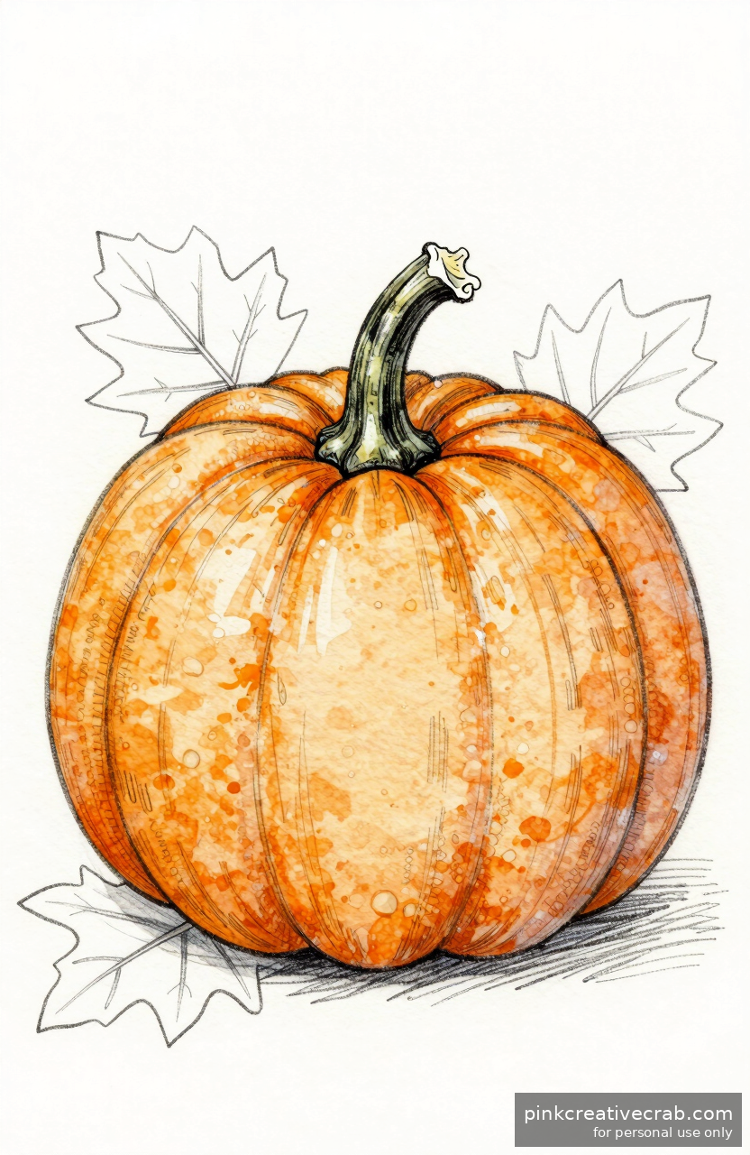 The Dreamy Pumpkin Sketch That Absolutely Belongs on Your Wall