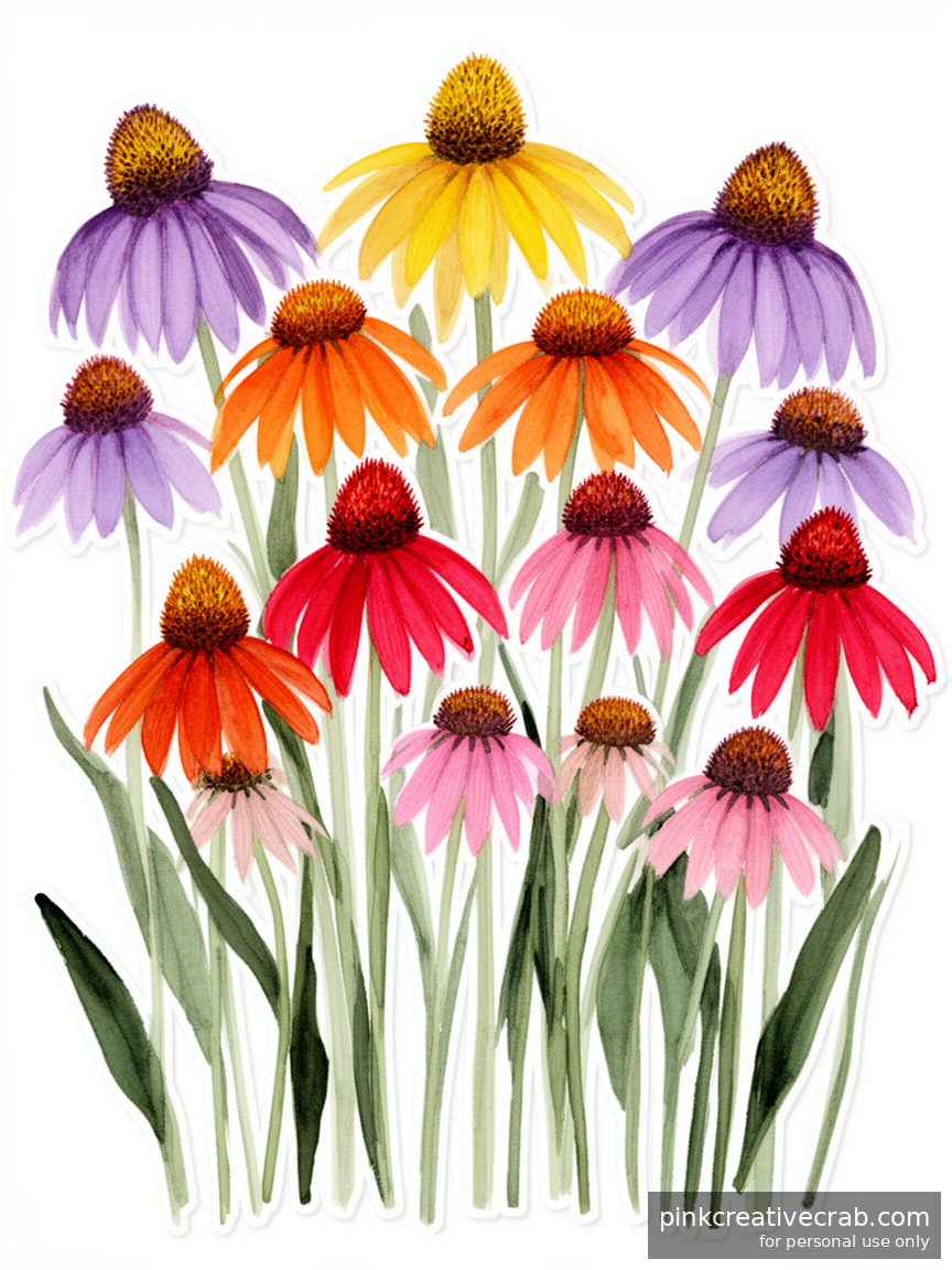 Why the Echinacea Coneflower Is the Most Satisfying Thing to Sketch Today